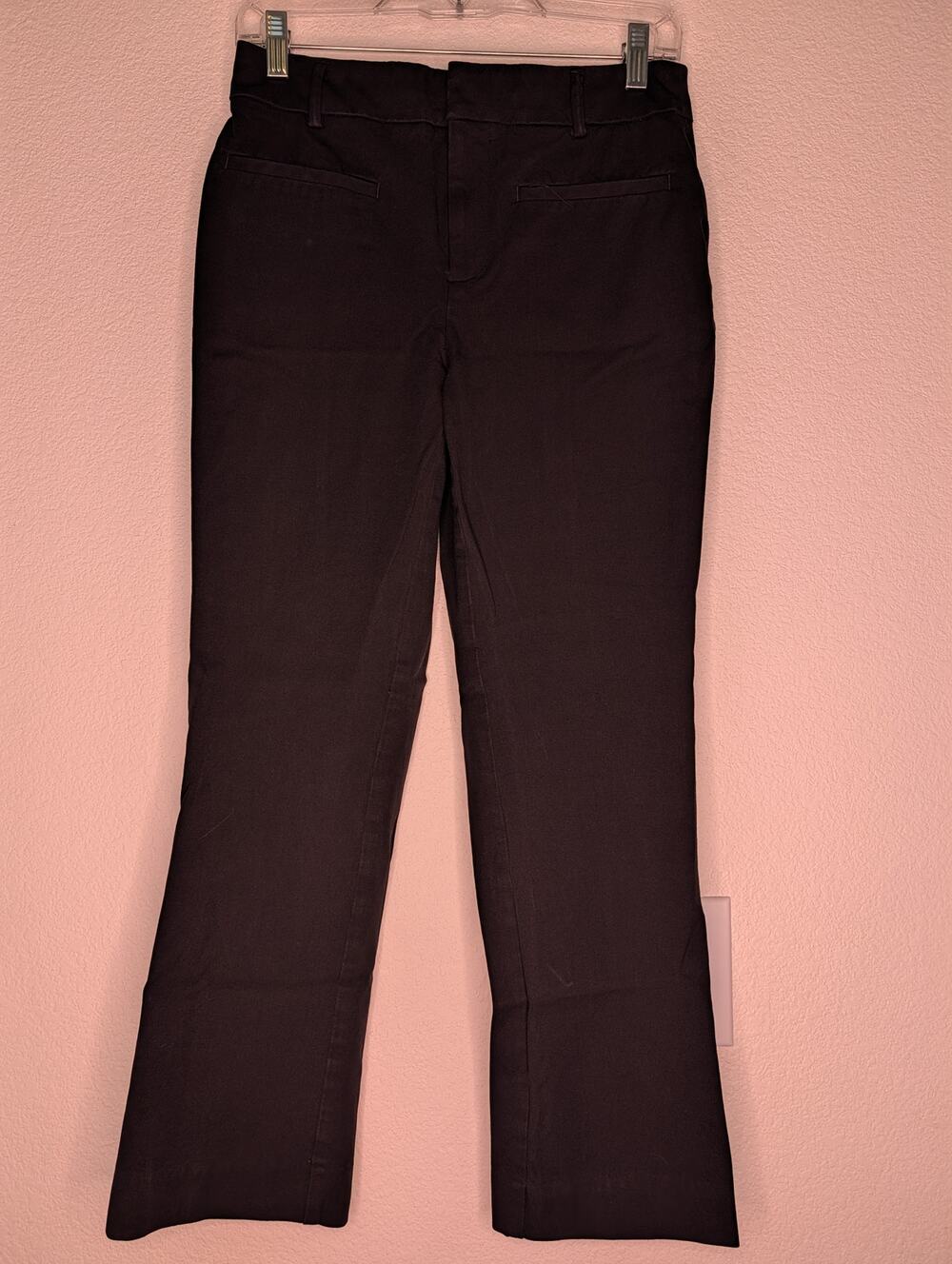 Anthropologie Maeve Womens Navy Chino Pants 4 Straight Office Casual Travel Chic